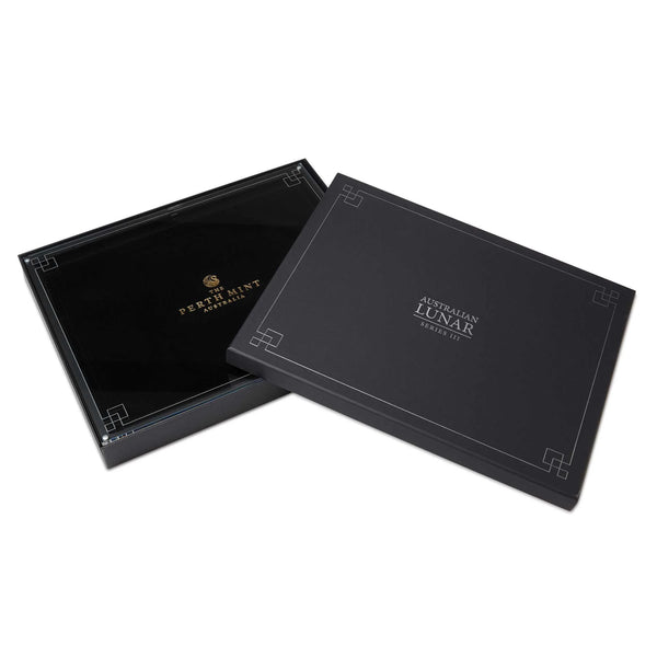 Perth Mint Lunar Series III 12-Coin Display Case - Silver