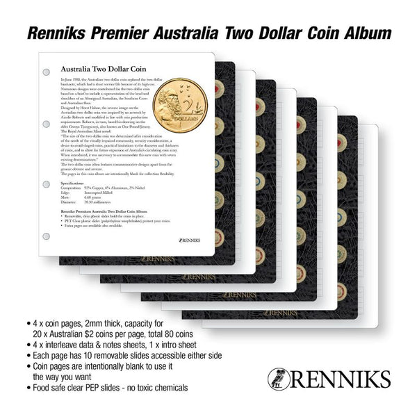 Renniks Premier Australian $2 Coin Album
