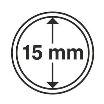 Lighthouse Coin Capsules 15mm (pack of 10)