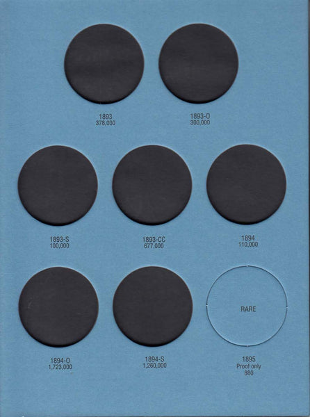 Whitmans - Morgan Silver Dollar No3, (1891-1897) - Blue Album