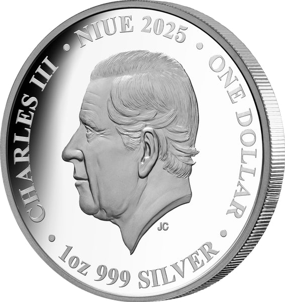 2025 Colours of Australia $1 Evergreen Rainforests 1oz Silver Proof Coin