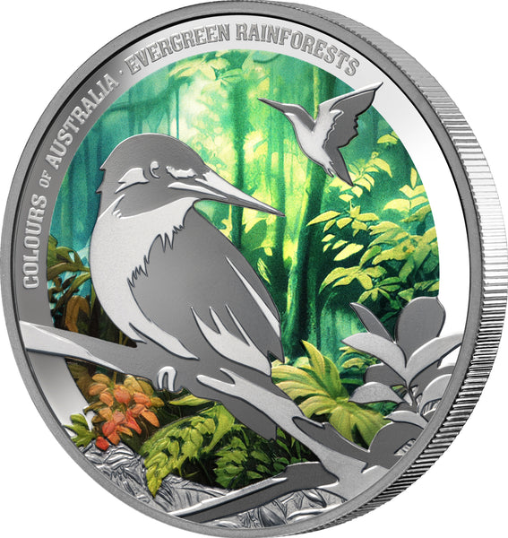 2025 Colours of Australia $1 Evergreen Rainforests 1oz Silver Proof Coin