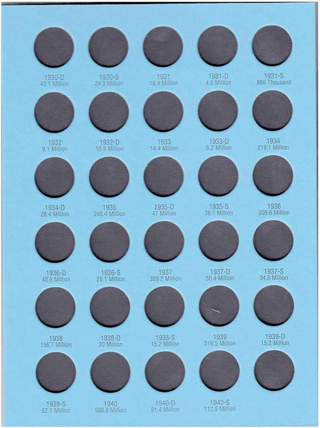 Whitmans - Lincoln Cent No 1 (1909-1940) - Blue Album