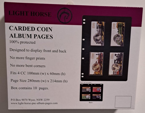 LIGHT HORSE Album Page - Credit Card Pages