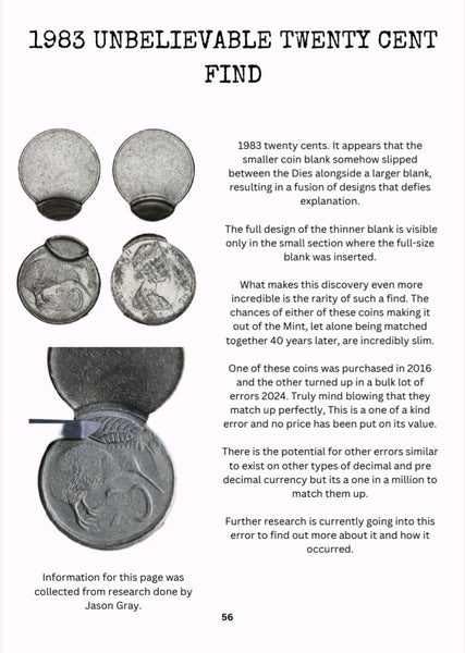 2025 New Zealand Error Coins Catalogue by Pieter Hoek & Jason Gray