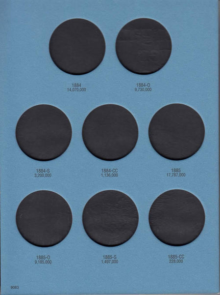 Whitmans - Morgan Silver Dollar No2, (1884-1890) - Blue Album