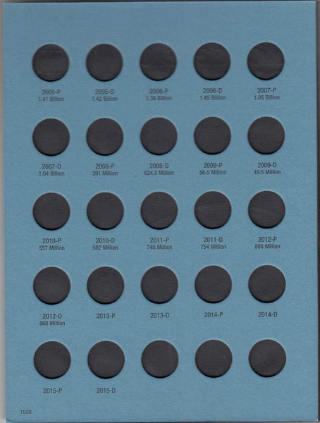 Whitmans - Roosevelt Dime No3 (2005-Date) - Blue Album