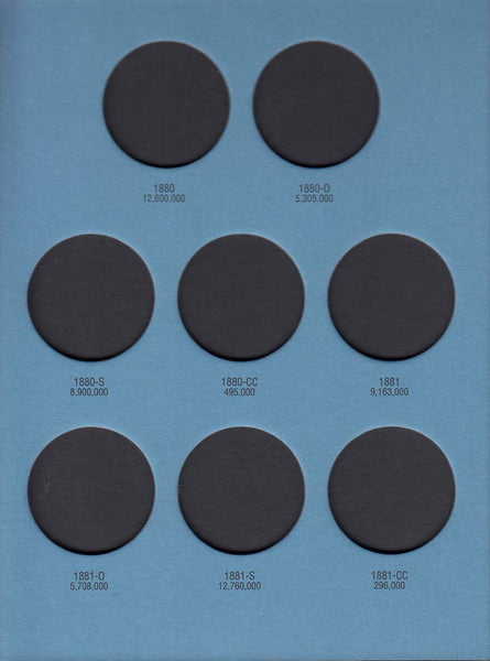 Whitmans - Morgan Silver Dollar No1, (1878-1883) - Blue Album