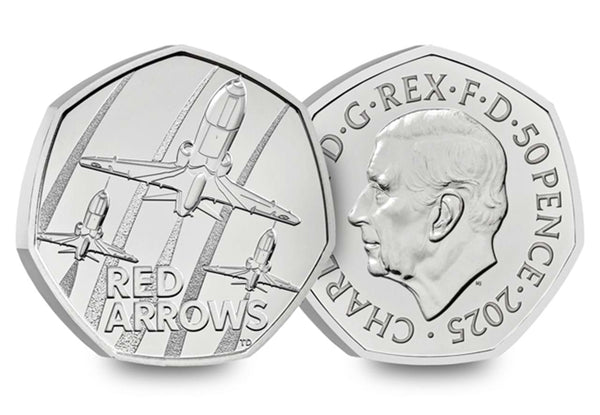 2025 The Red Arrows 50p Uncirculated Coin