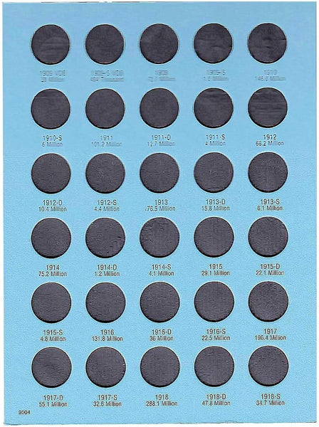 Whitmans - Lincoln Cent No 1 (1909-1940) - Blue Album