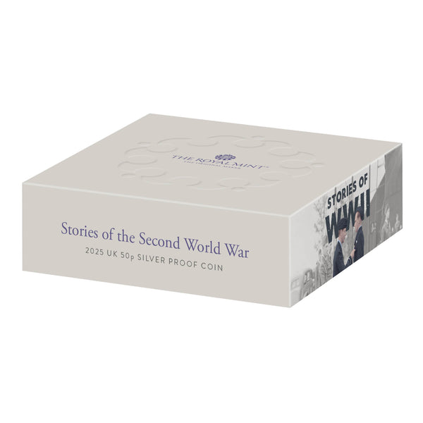 2025 Stories of The Second World War UK 50p Silver Proof Coin