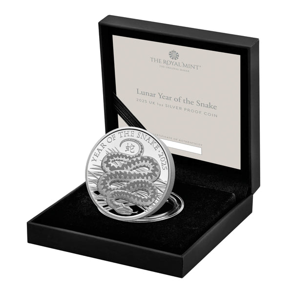 2025 Lunar Year of the Snake UK 1oz Silver Proof Coin