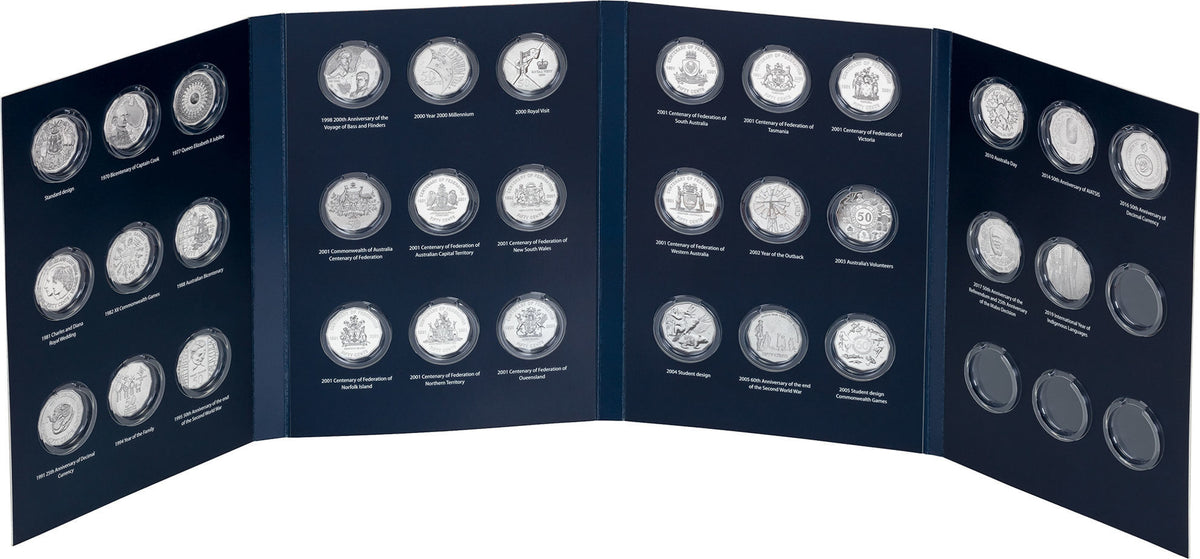 50c Circulating Coin Collection Folder Australian Specialty Coins