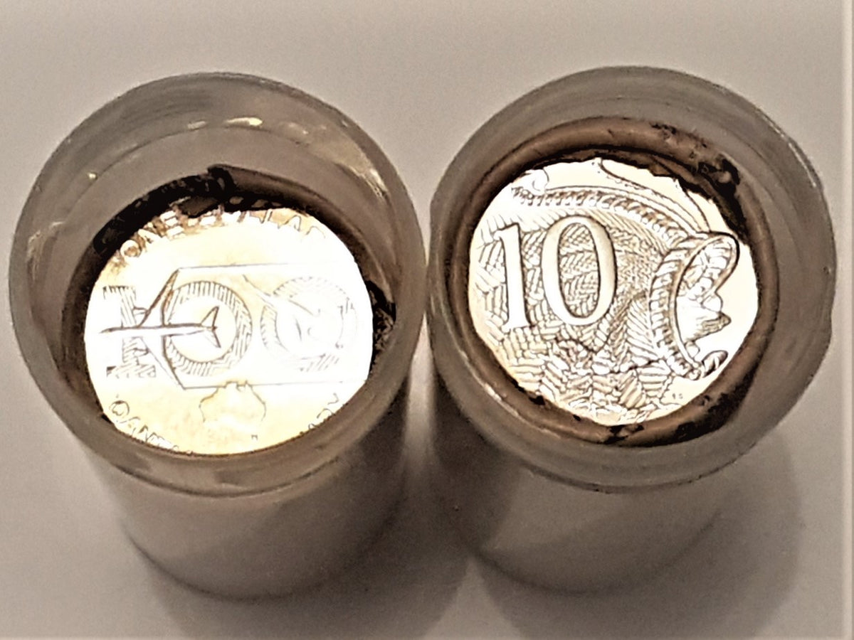 Polypropylene Coin Tube and Lid Suitable for 10c and 1 Coin Rolls