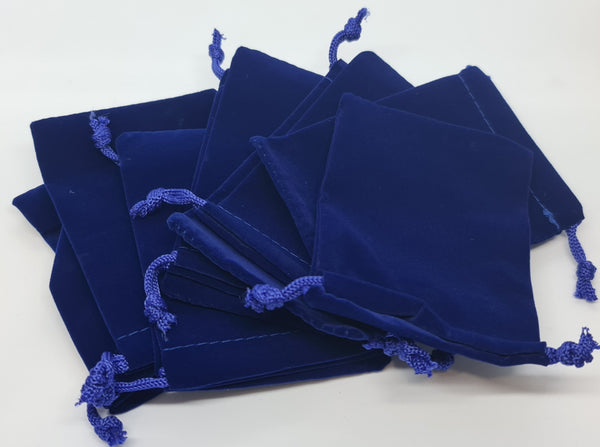 Guardhouse Velour Drawstring Graded Coin Pouch - Royal Blue