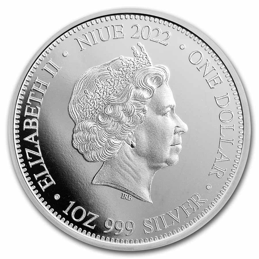 2022 Apex Predators Lion and Hyena 1oz Silver Brilliant Uncirculated