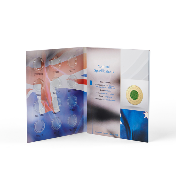 Australian One Dollar Circulating Coins Collection Folder