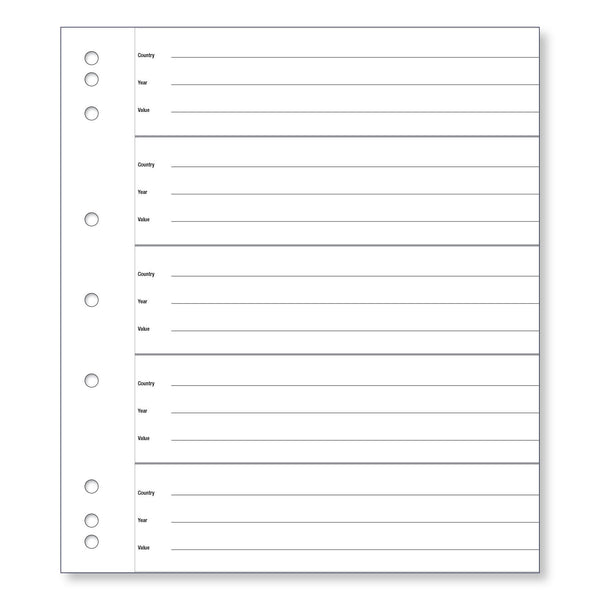 Renniks Coin Album Plastic Refill Pages, 20 Pockets Per Page, Pack 10