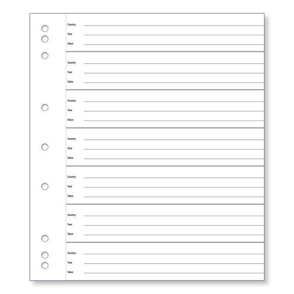 Renniks Coin Album Plastic Refill Pages, 42 Pockets, Pack 10