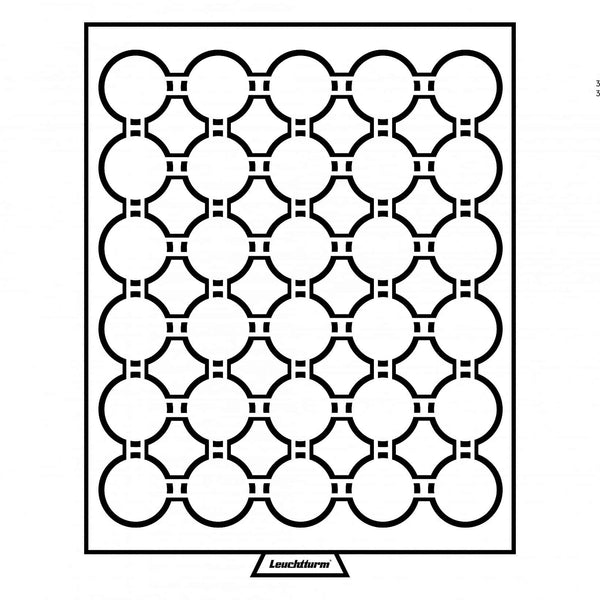 Lighthouse Coin Box Round Caps (Suit 33mm) Smoke Draw/Red Tray