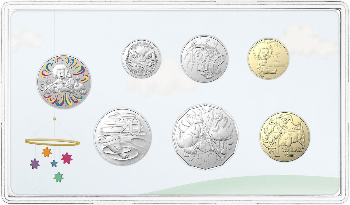 2022 Baby 6 Coin Mint Set with Medallion Australian Specialty Coins