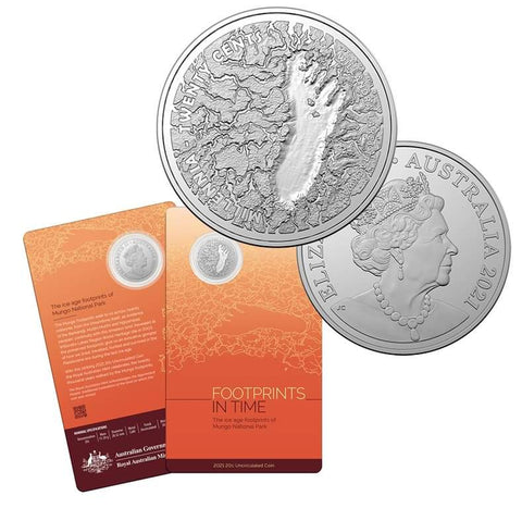 2021 Mungo Footprints 20c Uncirculated Coin
