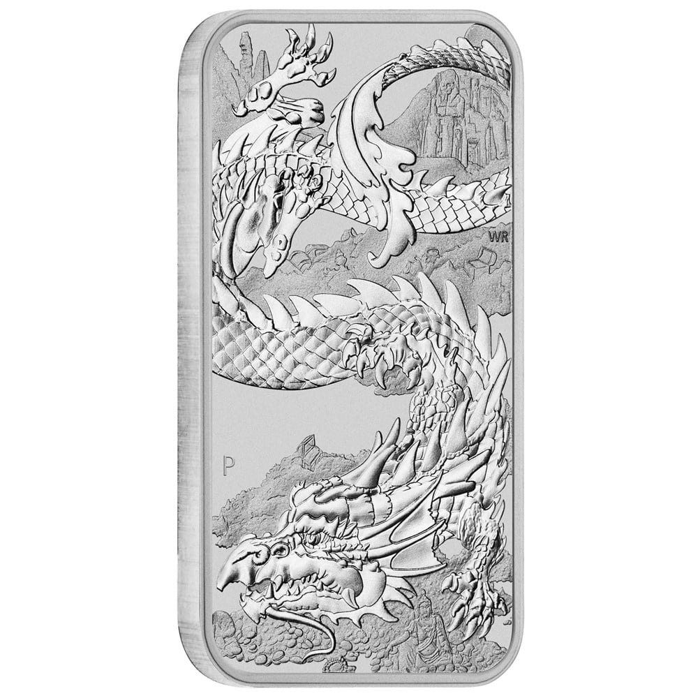 2023 Dragon 1oz Silver Bullion Rectangular Coin