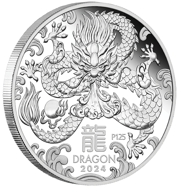 2024 Year of the Dragon 1oz Silver Proof Coin