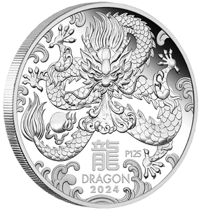 2024 Year of the Dragon 1oz Silver Proof Coin