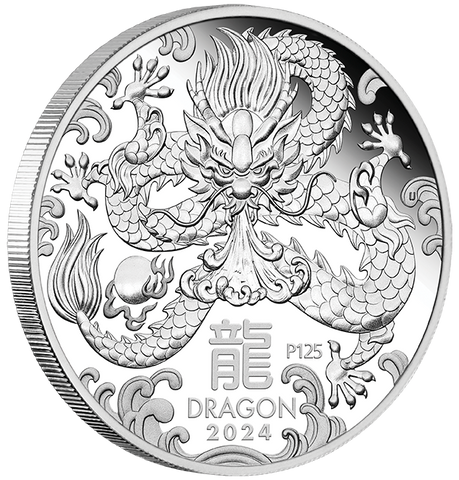 2024 Year of the Dragon 1oz Silver Proof Coin