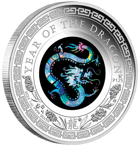 2024 Australian Opal Lunar Series - Year of the Dragon 1oz Silver Coin