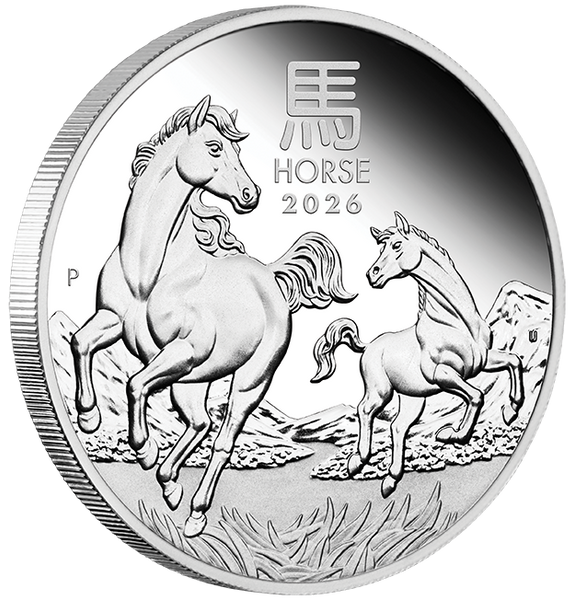 2026 Year of the Horse 1/2oz Silver Proof Coin