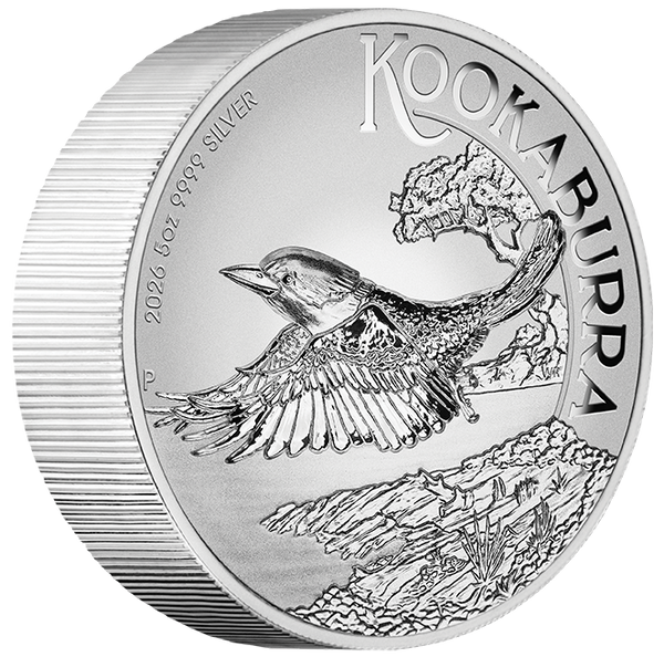 2026 Australian Kookaburra $8 5oz Silver Proof High Relief Incused Coin