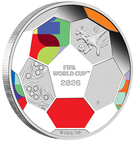2026 FIFA World Cup 1/2oz Fine Silver Proof Coloured Coin