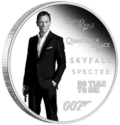 2024 James Bond Legacy Series – 5th Issue 'Daniel Craig' 1oz Silver Proof Coloured Coin