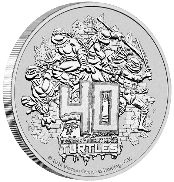 2024 Teenage Mutant Ninja Turtles 40th Anniversary 1oz Silver Coin