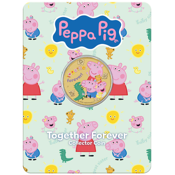 2026 Peppa Pig Together Forever $1 Collector Coin in Card