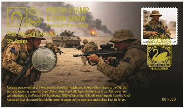 2026 Perth Stamp and Coin Show PNC Set of 4 Limited Edition Covers