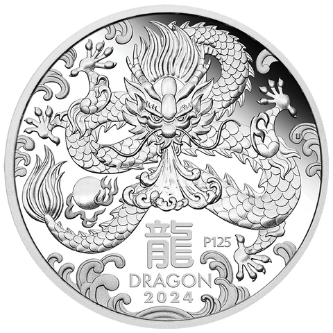 2024 Year of the Dragon 1/2oz Silver Proof Coin