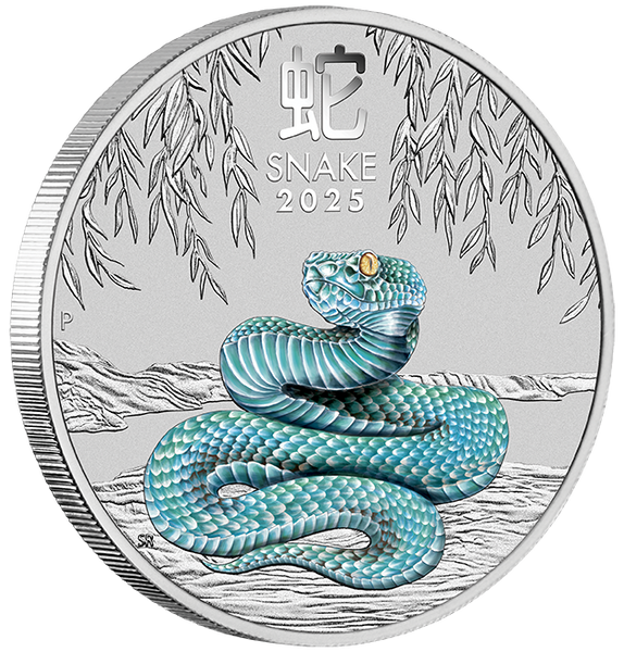 2025 Year of the Snake 1/4oz Silver Coloured Coin - Sydney Money Expo