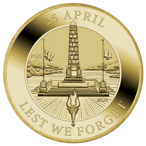 2024 Anzac Day Lest We Forget $1 AlBr Uncirculated Coin