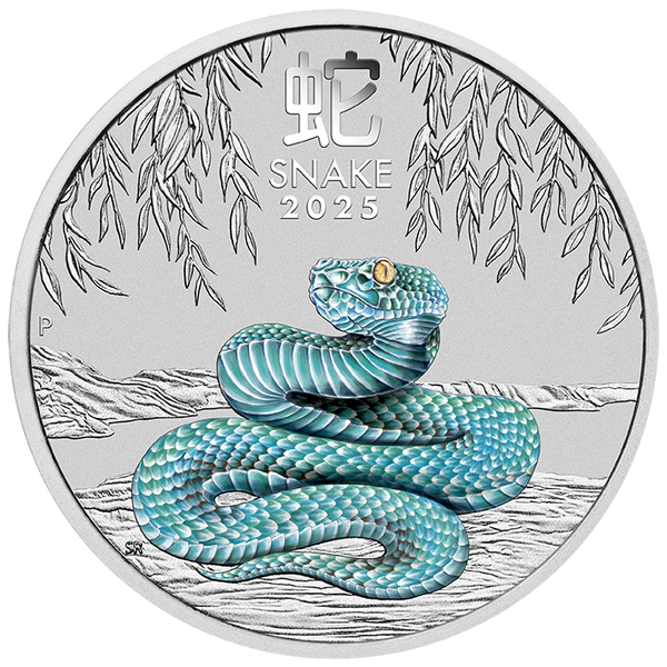 2025 Year of the Snake 1/4oz Silver Coloured Coin - Sydney Money Expo