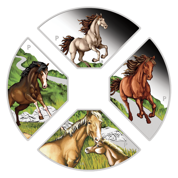2026 Year of the Horse Quadrant 1oz Silver Proof Four-Coin Set