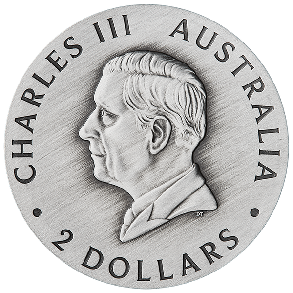 2026 Butterfly 2oz Silver Antiqued Coloured Coin