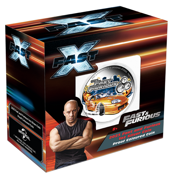 2023 Fast and Furious 'FAST' 1oz Silver Proof Coin