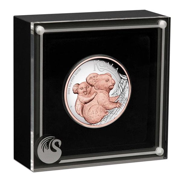 2023 Australian Koala 5oz Silver Proof High Relief Pink Gilded Coin