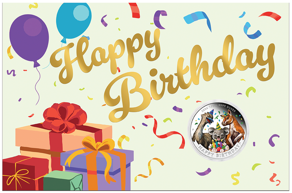 2026 Happy Birthday Silver 1/2oz Proof Coloured Coin
