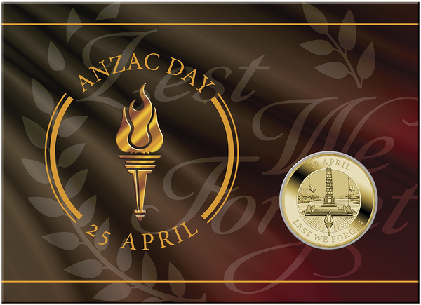 2024 Anzac Day Lest We Forget $1 AlBr Uncirculated Coin