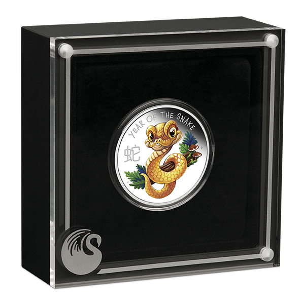 2025 Baby Lunar Snake 1/2oz Silver Coloured Proof Coin