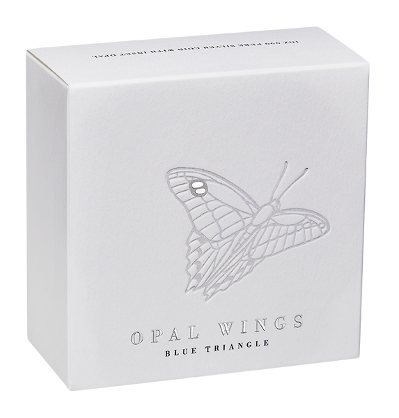 2026 Australian Opal Wings - Blue Triangle 1oz Silver Proof Coin with Opal Insert